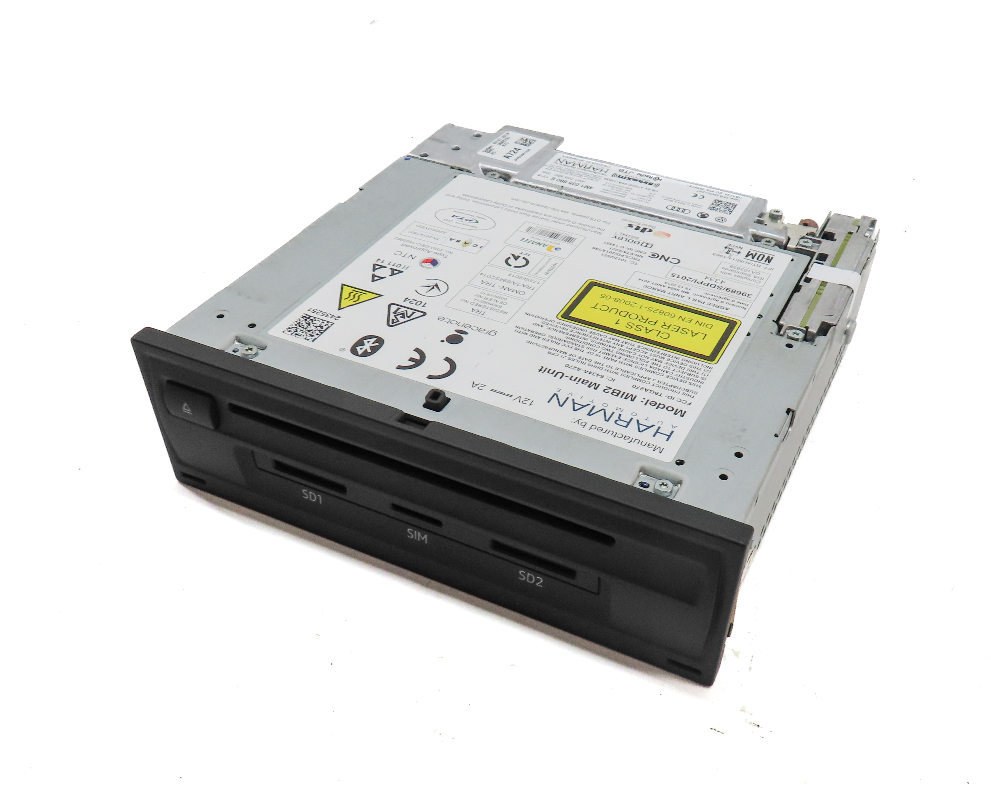 2019 AUDI Q7 (4M) RADIO STEREO DVD CD SD SIM MMI MULTIMEDIA PLAYER HEAD UNIT — exact item pictured
